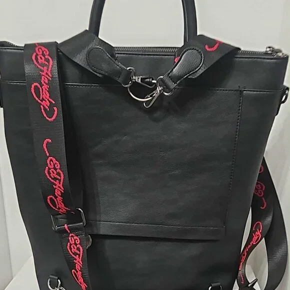 Ed Hardy NWT back pack / tote - Picture 2 of 5